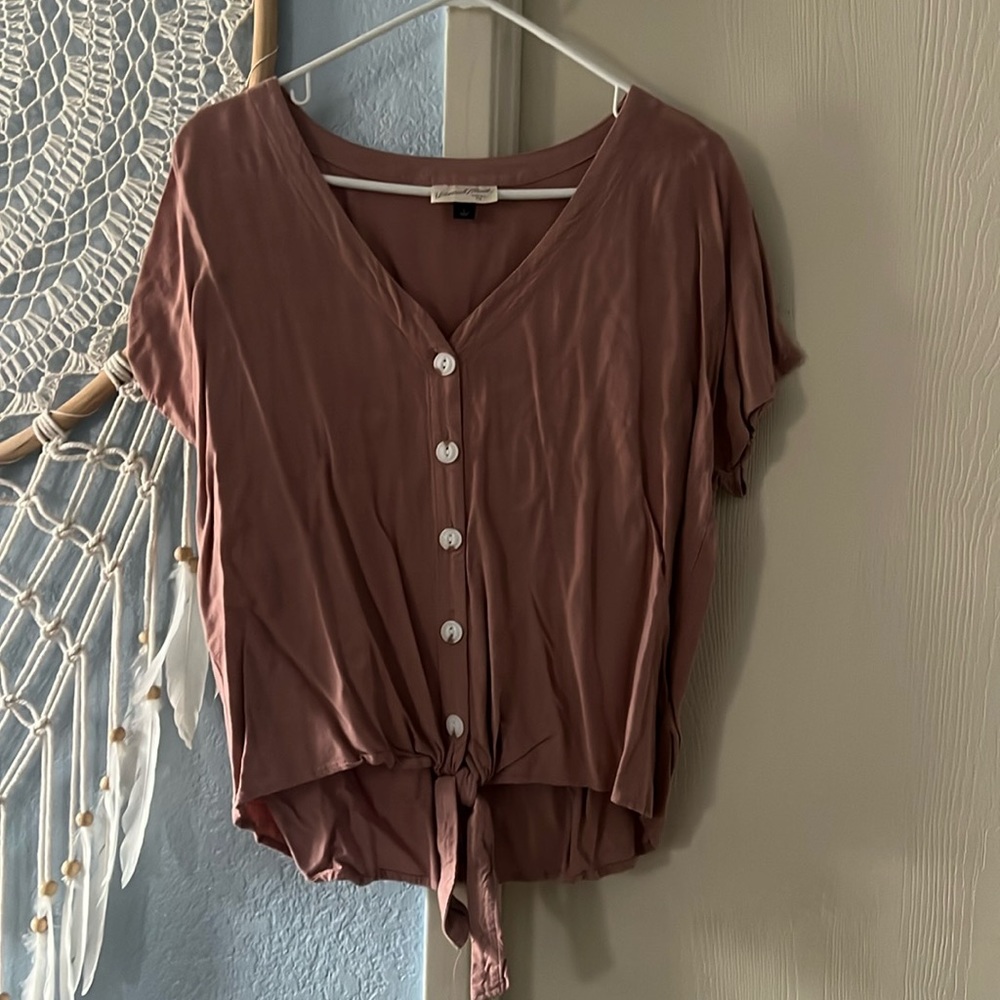 Mauve Short Cut Blouse